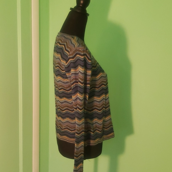 Toscano zigzag stripe knitted blouse! - Picture 2 of 7